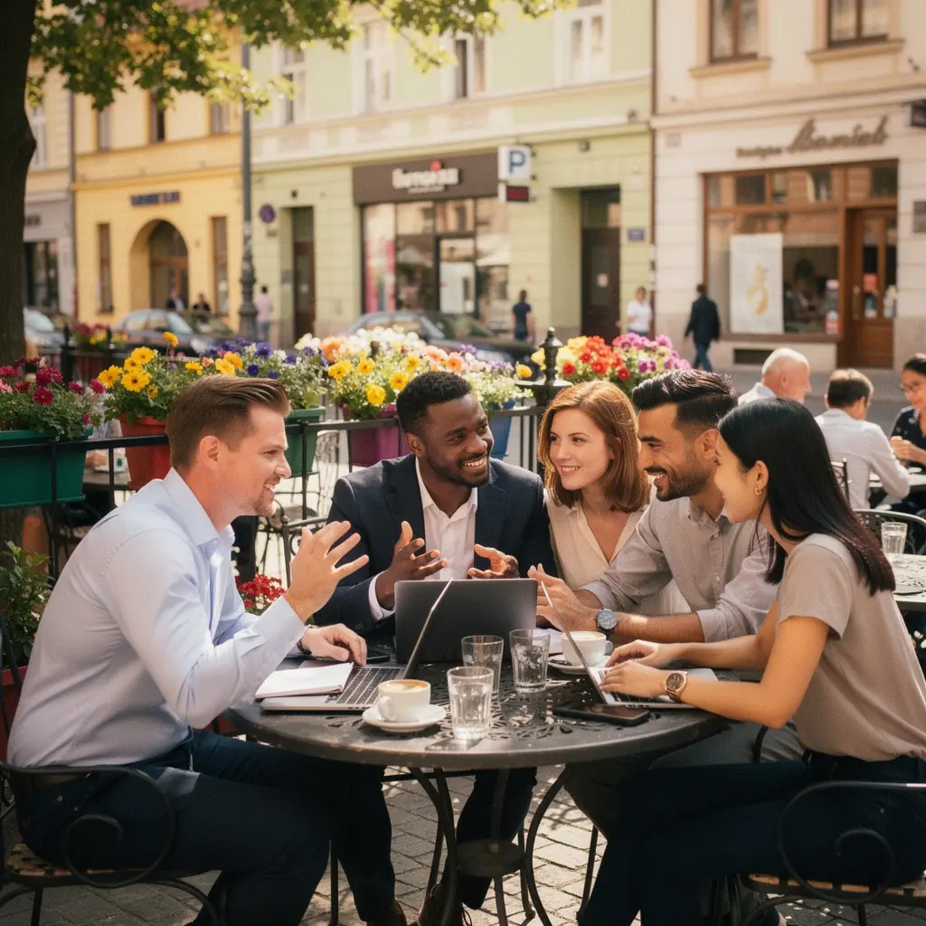 Üzleti készségek fejlesztése csoportos megbeszélés keretében.
